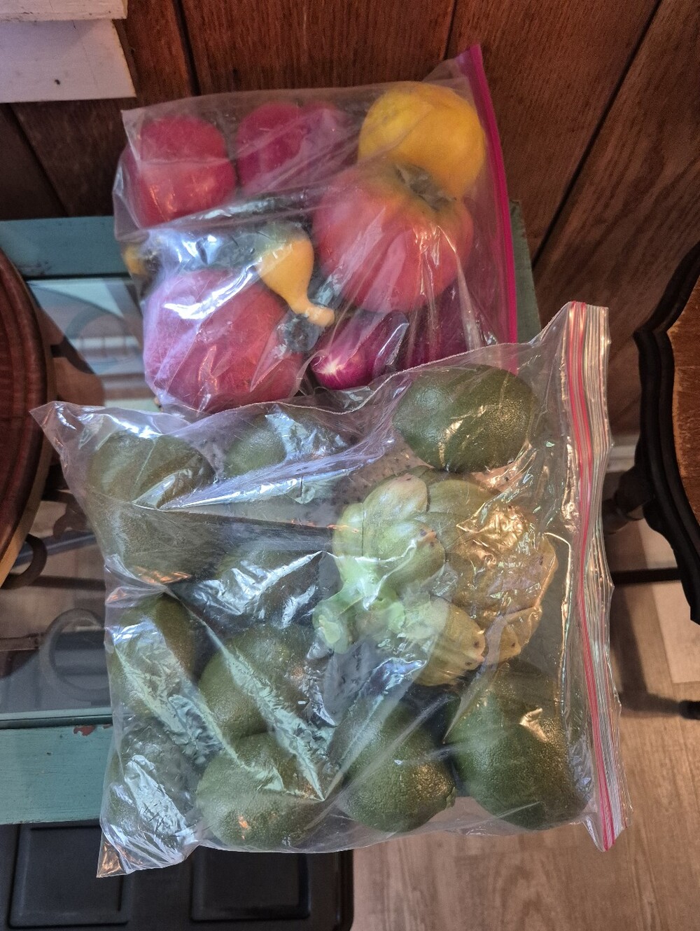 โค๏ธโ๐ฅ 2 Bags Of Fake Decor Fruit & Veggies